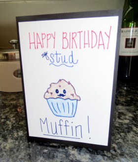 B's Stud Muffin bday card